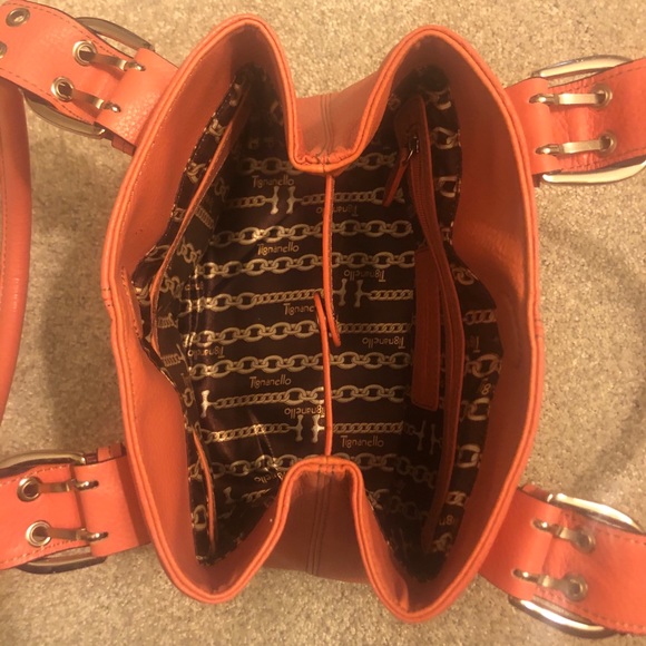 NEW Tignanello Perfect 10 French Tote, Brnt Orange - Picture 5 of 10
